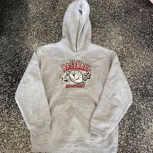 Boys Large XL 14/16 Baseball Hoodie Sweatshirt